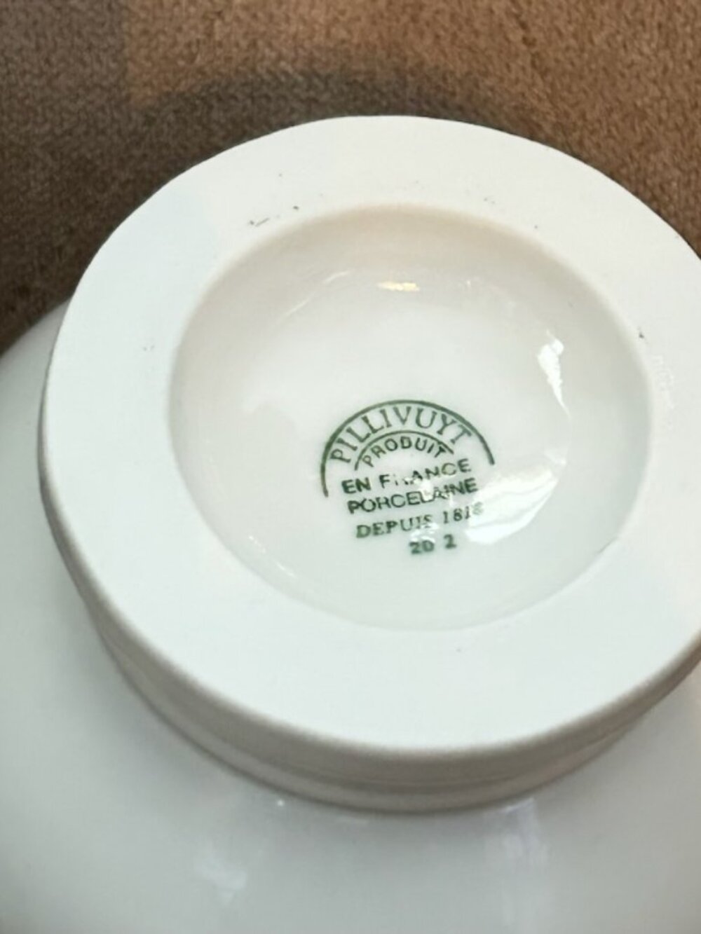 Set of 2 New Pillivuyt France Lion Head Soup Bowls Footed Ironstone Mini Tureens - Picture 10 of 11